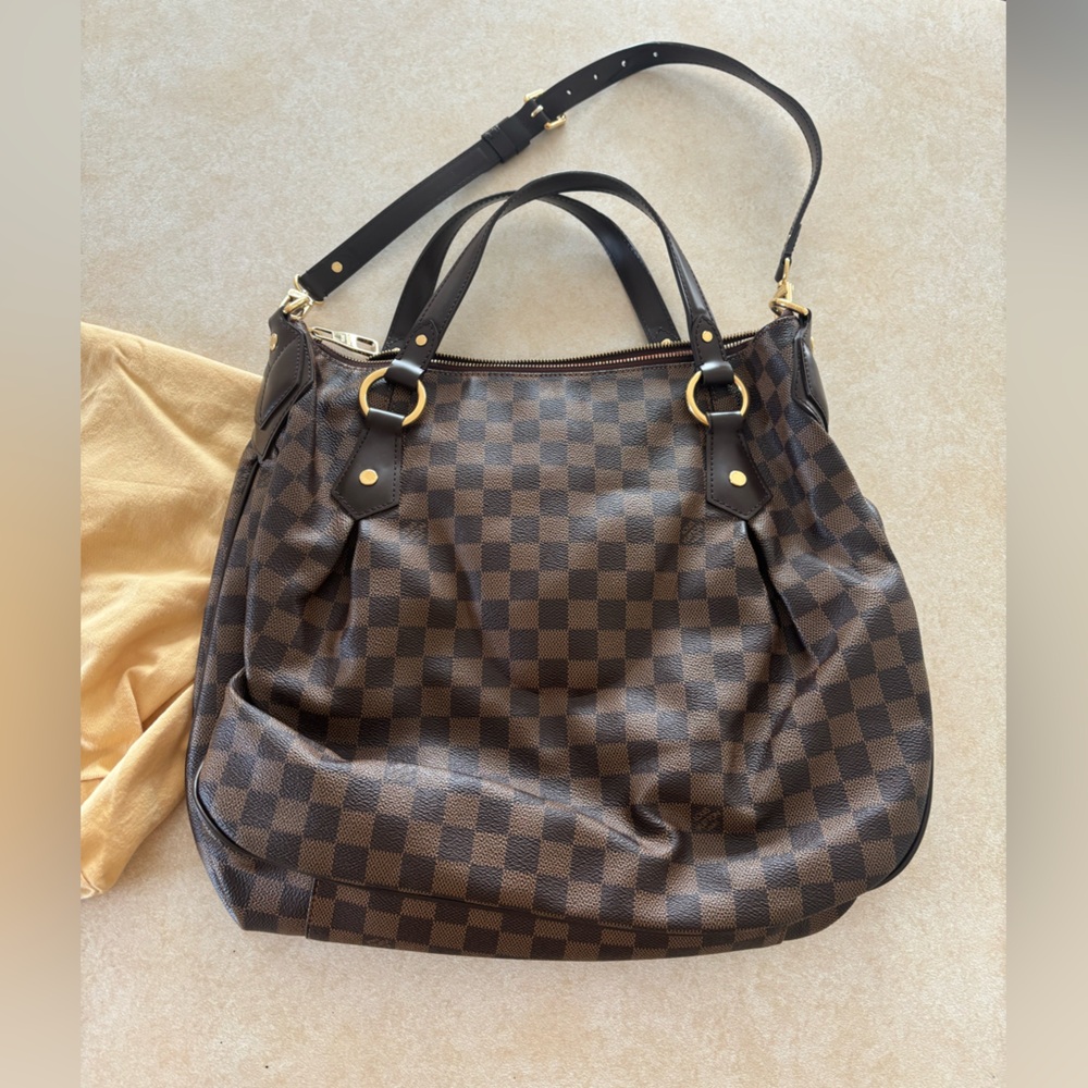 Louis Vuitton Dark Brown Checkered Shoulder Bag - Picture 3 of 5
